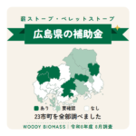 広島県の薪ストーブ・ペレットストーブ補助金（令和8年度 8月調査）