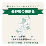 長野県の薪ストーブ・ペレットストーブ補助金（令和8年度 8月調査）